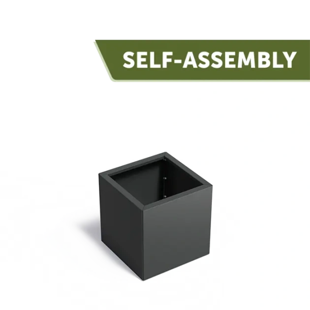 Plantenbak Carrez Connect zonder bodem gecoat staal 60x60x60 cm