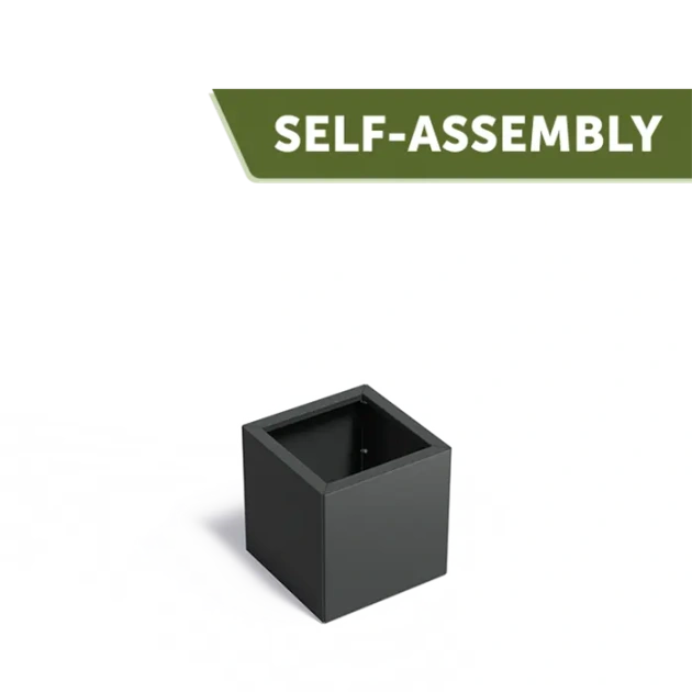 Plantenbak Carrez Connect zonder bodem gecoat staal 50x50x50 cm