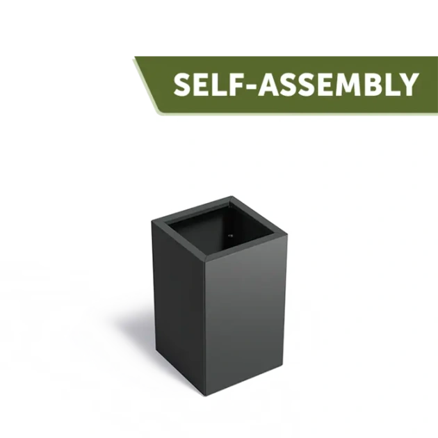 Plantenbak Carrez Connect zonder bodem gecoat staal 50x50x80 cm
