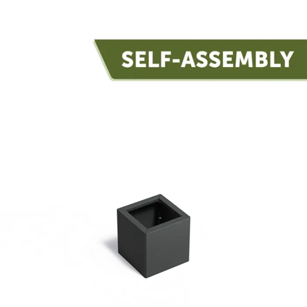 Plantenbak Carrez Connect zonder bodem gecoat staal 40x40x40 cm