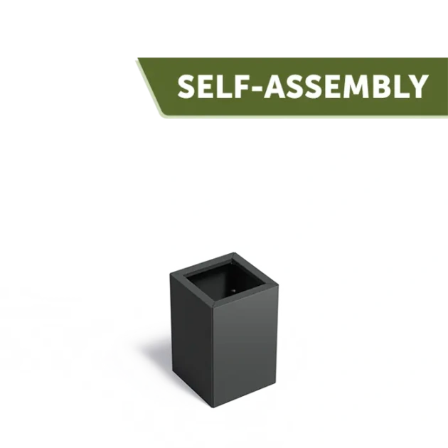 Plantenbak Carrez Connect zonder bodem gecoat staal 40x40x60 cm