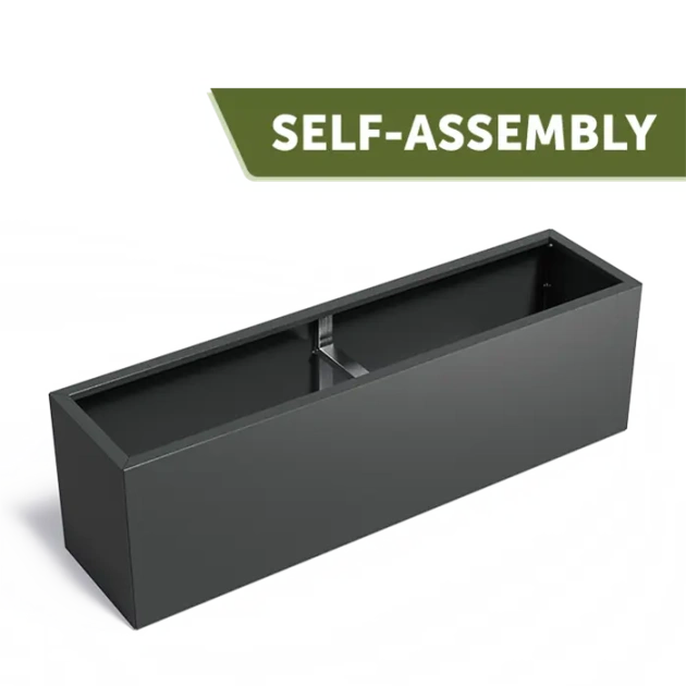 Plantenbak Carrez Connect zonder bodem gecoat staal 200x50x60 cm