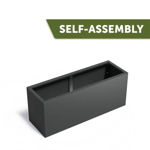 Plantenbak Carrez Connect zonder bodem gecoat staal 150x50x60 cm