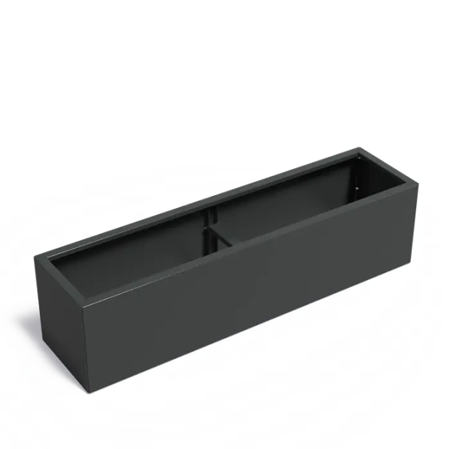 Plantenbak Carrez Connect zonder bodem gecoat staal 200x50x50 cm