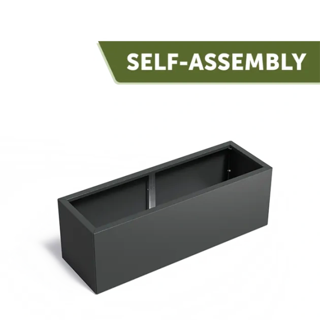 Plantenbak Carrez Connect zonder bodem gecoat staal 150x50x50 cm