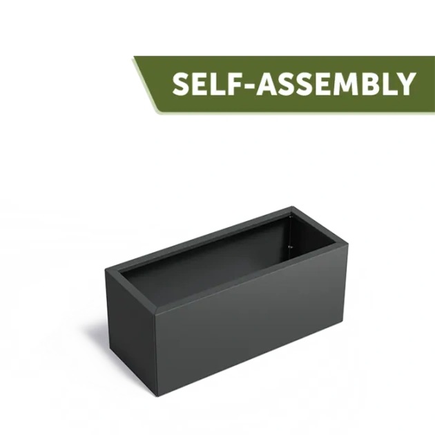 Plantenbak Carrez Connect zonder bodem gecoat staal 120x50x50 cm