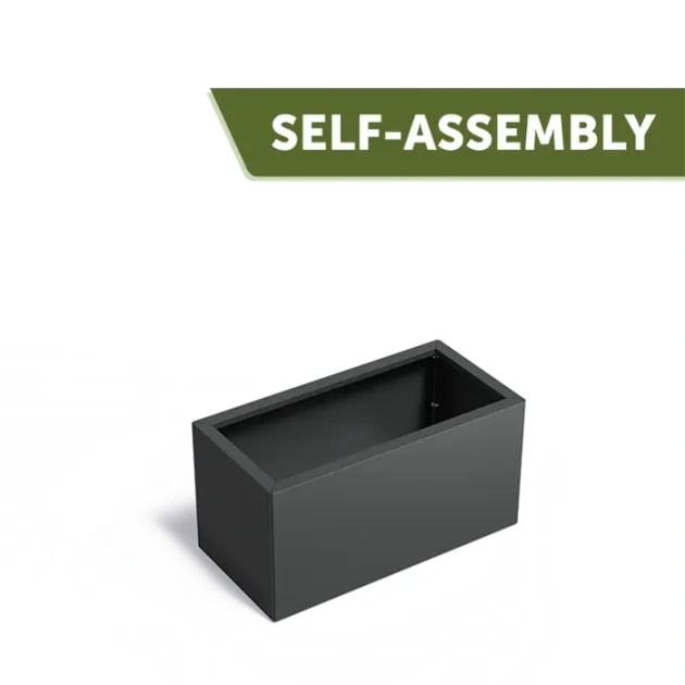 Plantenbak Carrez Connect zonder bodem gecoat staal 100x50x50 cm