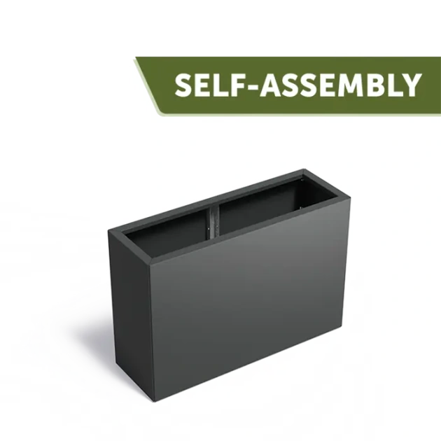 Plantenbak Carrez Connect zonder bodem gecoat staal 120x40x80 cm