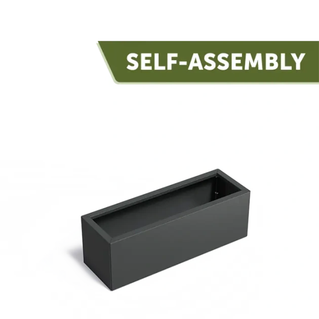 Plantenbak Carrez Connect zonder bodem gecoat staal 120x40x40 cm
