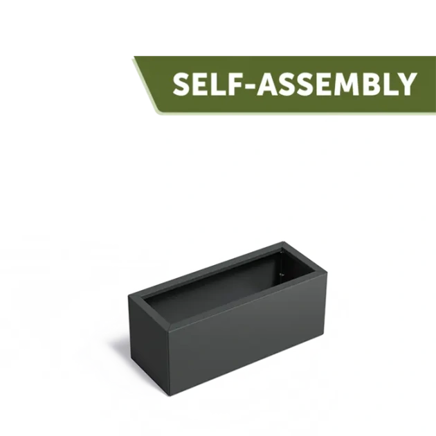 Plantenbak Carrez Connect zonder bodem gecoat staal 100x40x40 cm