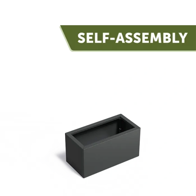 Plantenbak Carrez Connect zonder bodem gecoat staal 80x40x40 cm