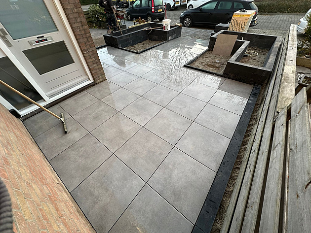 Actietegel Keramiek op Beton 60x60x4 cm Earth Design Cool Grey (voorraad Edam)