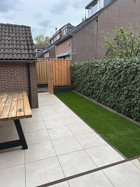 58472 actietegel keramiek op beton 60x60x4 cm earth design light sand 455825