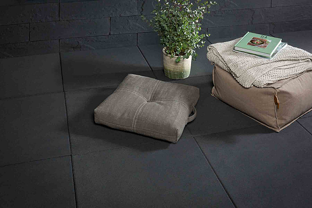 Patio Square 60x60x4 cm Black