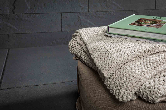 Patio Square 60x60x4 cm Black