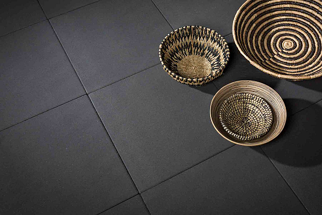 Patio Square 60x60x4 cm Black