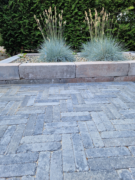 Stonique Trommel Waalformaat 5x20x7 cm Grijs/Zwart