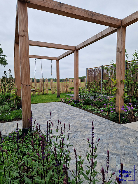 Stonique Trommel Waalformaat 5x20x7 cm Grijs/Zwart