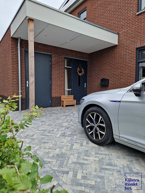 Stonique Trommel Waalformaat 5x20x7 cm Grijs/Zwart