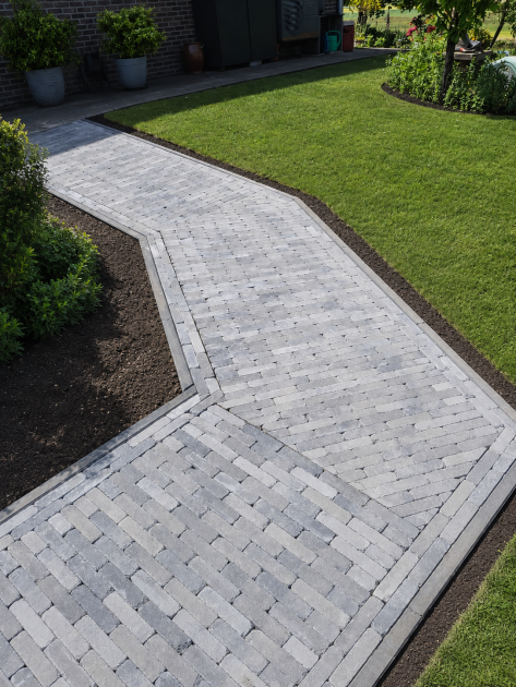 5869 stonique trommel waalformaat 5x20x7 cm grijs zwart 585068