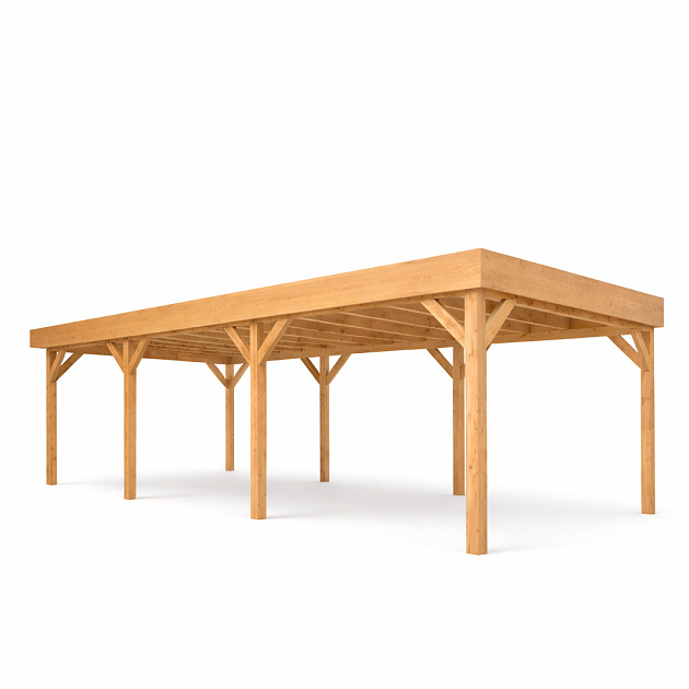 JWOODS Buitenverblijf 800x370 cm, Fijnbezaagd