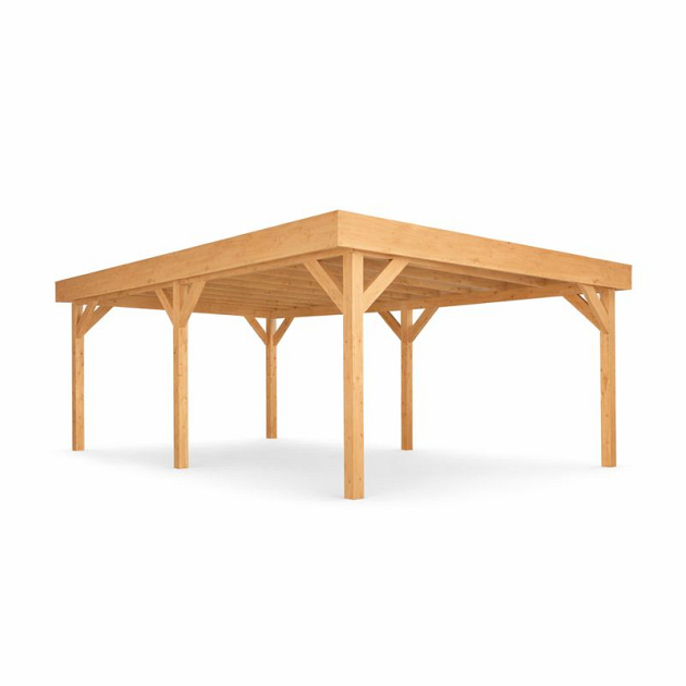 JWOODS Buitenverblijf 600x370 cm, Fijnbezaagd