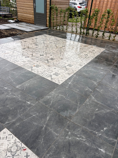 Actietegel Keramiek op Beton 60x60x4 cm Style Decor Grigio