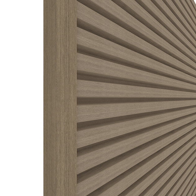 NewTechWood aluminium co-extrusie eindprofiel rhombus t.b.v. wandbekleding 5x5x300 cm Antique