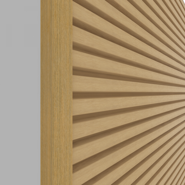 NewTechWood aluminium co-extrusie eindprofiel rhombus t.b.v. wandbekleding 5x5x300 cm Red Cedar