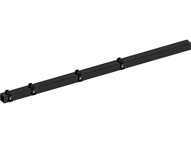 Hillfence metalen hoekpaal, zwart, 6x6x160 cm.