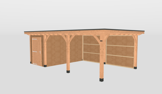 Almere Outlet Hillhout Buitenverblijf  693 x 399 cm met berging.