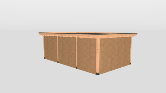 Almere Outlet Hillhout Buitenverblijf  693 x 399 cm met berging.