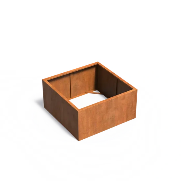 Plantenbak Carrez zonder bodem cortenstaal 120x120x60 cm