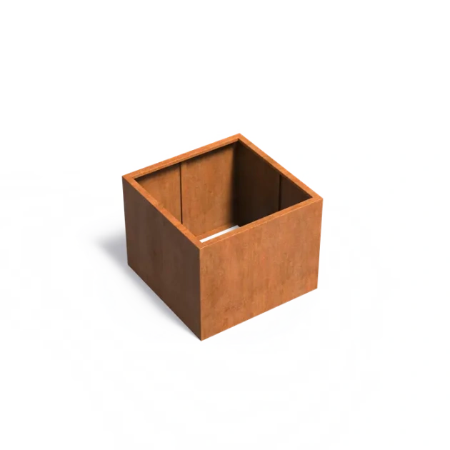 Plantenbak Carrez zonder bodem cortenstaal 100x100x80 cm