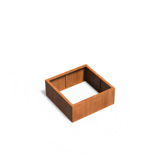 Plantenbak Carrez zonder bodem cortenstaal 100x100x40 cm