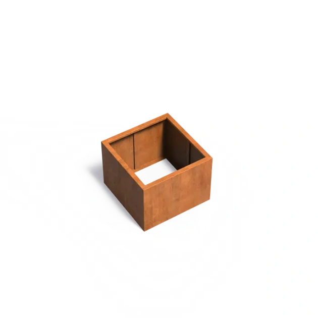 Plantenbak Carrez zonder bodem cortenstaal 80x80x60 cm
