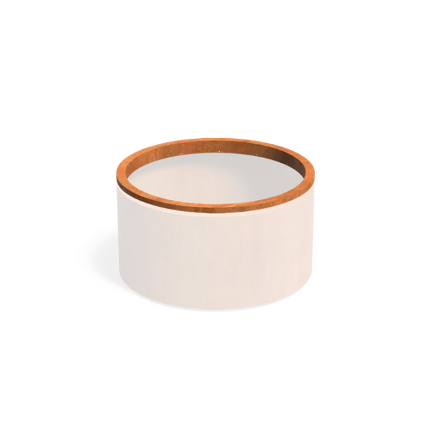 Circum in-lite Ready cortenstaal opzetrand voor verlichting Ø120x8,9 cm