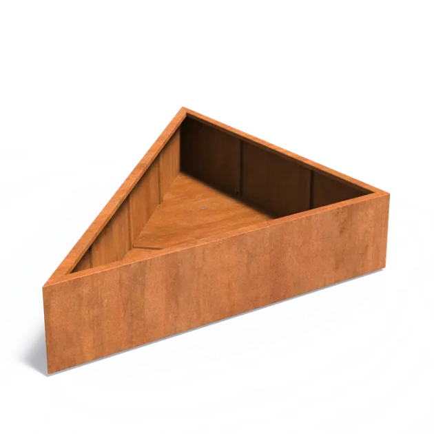 Plantenbak Triangle cortenstaal 180x180x40 cm