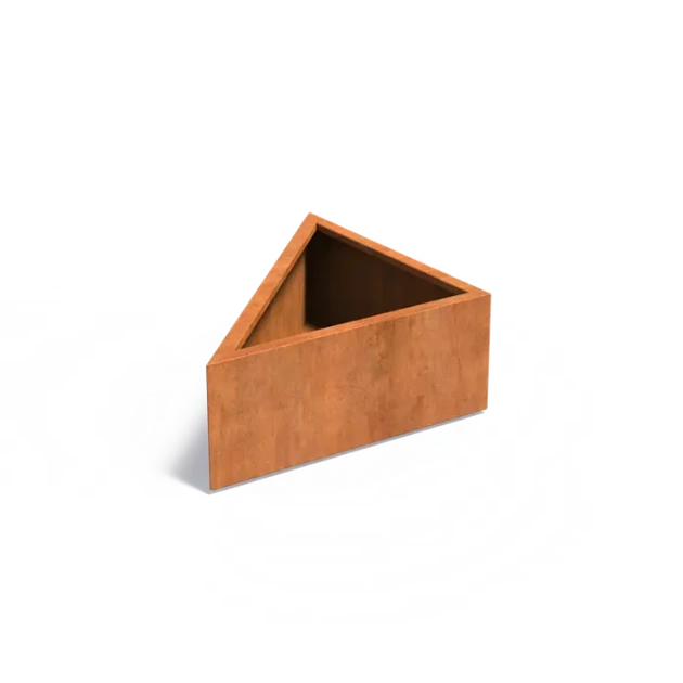 Plantenbak Triangle cortenstaal 100x100x40 cm