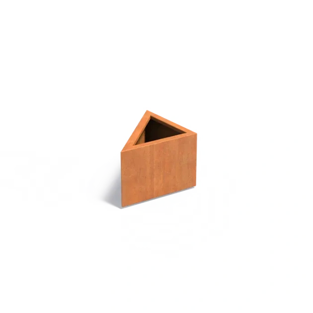Plantenbak Triangle cortenstaal 60x60x40 cm