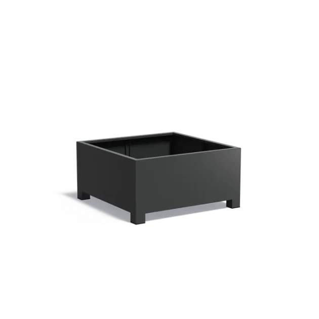 Plantenbak Carrez met poten aluminium 120x120x60 cm