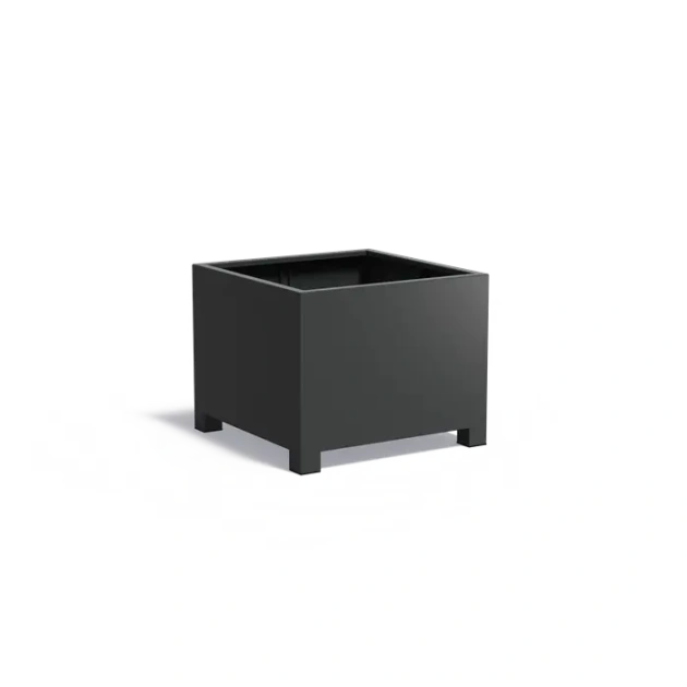 Plantenbak Carrez met poten aluminium 100x100x80 cm