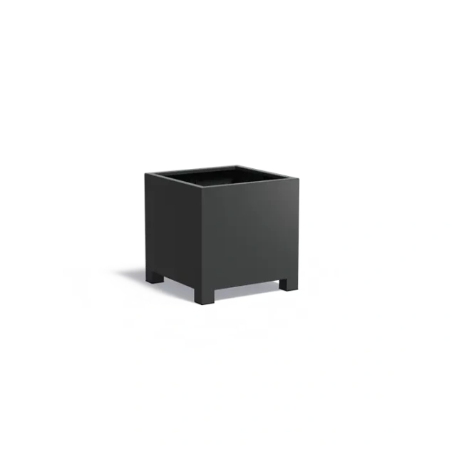 Plantenbak Carrez met poten aluminium 80x80x80 cm