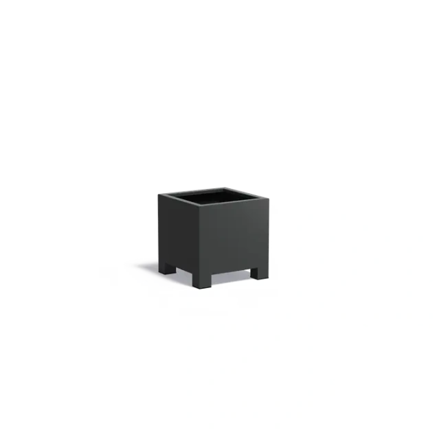 Plantenbak Carrez met poten aluminium 60x60x60 cm