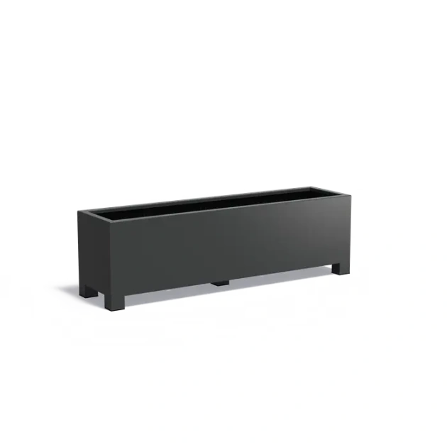 Plantenbak Carrez met poten aluminium 200x50x60 cm