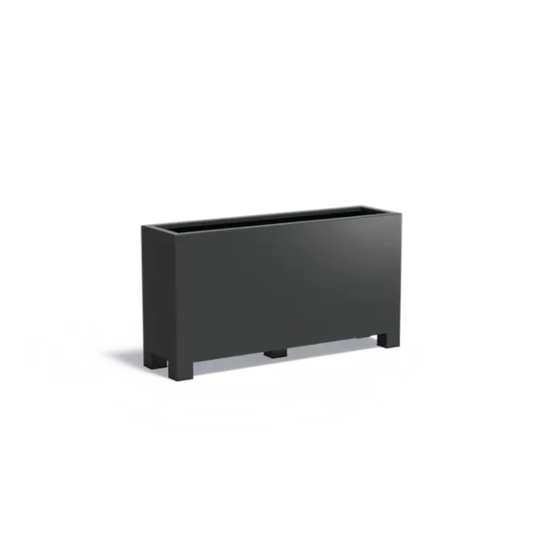 Plantenbak Carrez met poten aluminium 150x40x80 cm