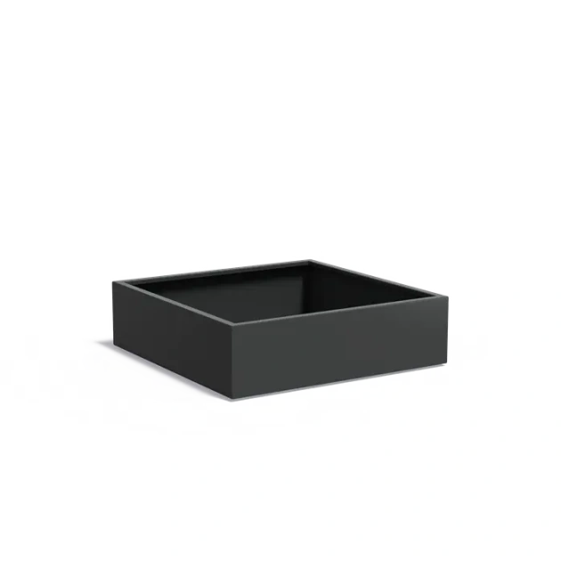 Plantenbak Carrez met bodem aluminium 140x140x40 cm
