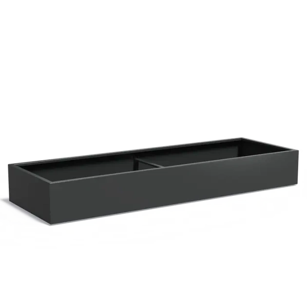 Plantenbak Carrez met bodem aluminium 300x100x40 cm