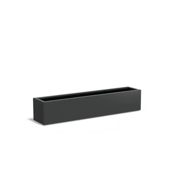 Plantenbak Carrez met bodem aluminium 200x40x40 cm