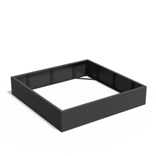 Plantenbak Carrez zonder bodem aluminium 200x200x40 cm
